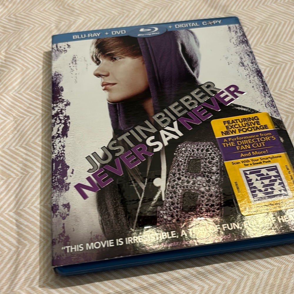 🟢10/$10 - Justin Bieber Never Say Never Blu-Ray